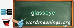 WordMeaning blackboard for glasseye